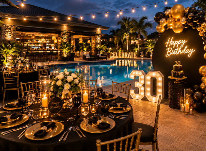 Birthday party décor